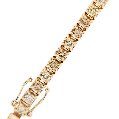 Bracelet Bracelet tennis - Diamants 2,44 ct en or rose 18 kt 58 Facettes 40620