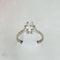 Bague 53 Bague solitaire - Brillant 0,52 ct en or blanc 18 carats 58 Facettes 1298
