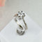 Bague 53 Bague solitaire - Brillant 0,52 ct en or blanc 18 carats 58 Facettes 1298