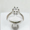 Bague 53 Bague solitaire - Brillant 0,52 ct en or blanc 18 carats 58 Facettes 1298