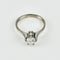 Bague 53 Bague solitaire - Brillant 0,52 ct en or blanc 18 carats 58 Facettes 1298