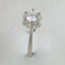 Bague 53 Bague solitaire - Brillant 0,52 ct en or blanc 18 carats 58 Facettes 1298