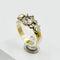Bague 56 Bague ancienne - Diamants taille rose en or jaune 14K 58 Facettes 1056