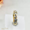 Bague 55 Bague mémoire demi-tour en or jaune 18 carats et diamants 58 Facettes 1592