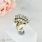 Bague 55 Bague en or jaune 14 carats avec 19 diamants 2,0 ct 58 Facettes 1561