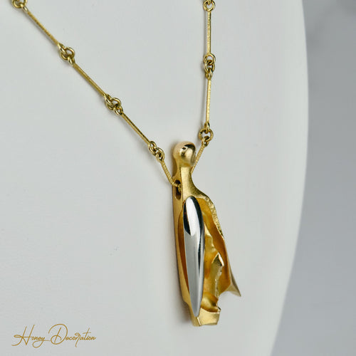 Collier Lapponia Inselkönig - Collier en or jaune 585 et platine 58 Facettes 1507