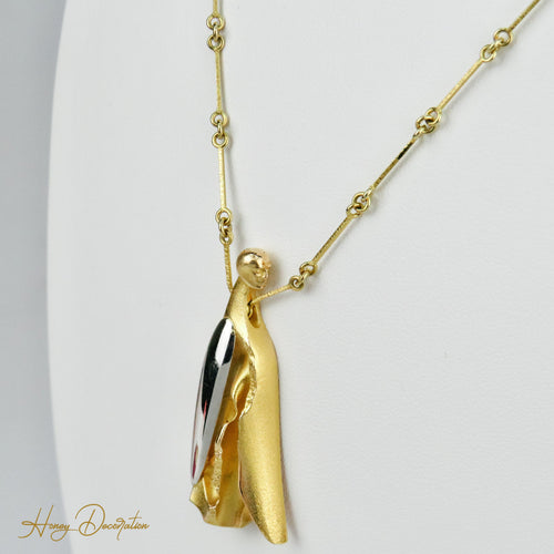 Collier Lapponia Inselkönig - Collier en or jaune 585 et platine 58 Facettes 1507