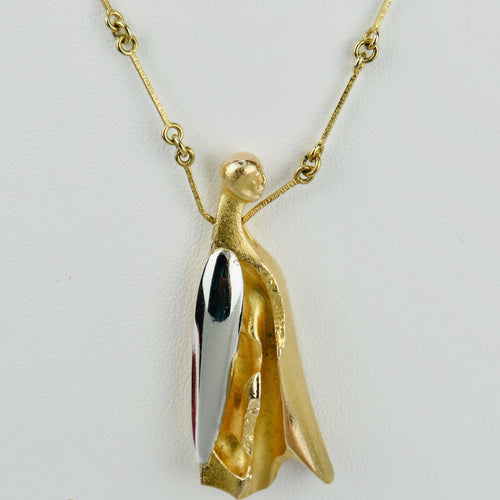 Collier Lapponia Inselkönig - Collier en or jaune 585 et platine 58 Facettes 1507