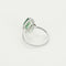 Bague 53 Bague en or gris, diamants et émeraude 58 Facettes EDSR-1