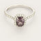 Bague 53 Bague en or gris, spinelle et diamants 58 Facettes EDSR-2