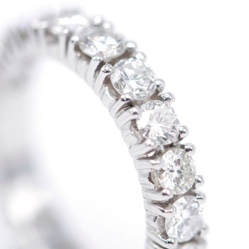 Bague 55 Alliance - Bague en or blanc 18K et diamants 2,90 ct 58 Facettes UKA000002GM