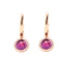 Boucles d'oreilles Boucles d’oreilles - Améthystes cabochon et diamants en or jaune 18 K 58 Facettes UKA000092FV