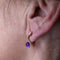 Boucles d'oreilles Boucles d’oreilles - Améthystes cabochon et diamants en or jaune 18 K 58 Facettes UKA000092FV