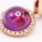 Boucles d'oreilles Boucles d’oreilles - Améthystes cabochon et diamants en or jaune 18 K 58 Facettes UKA000092FV