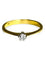 Bague 55 Solitaire - Bague en or jaune 18K et diamant 0,13 ct 58 Facettes 1559