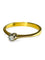 Bague 55 Solitaire - Bague en or jaune 18K et diamant 0,13 ct 58 Facettes 1559