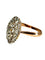 Bague 55 Bague ancienne en or rose 18K sertie de diamants 0,50 ct 58 Facettes 1628