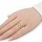 Bague 55 Bague en or jaune 18 carats sertie de saphirs, rubis et émeraude 58 Facettes Bague en or et pierres précieuse