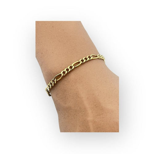 Bracelet Bracelet maille Figaro en or jaune 750 (18K) 58 Facettes 149066441