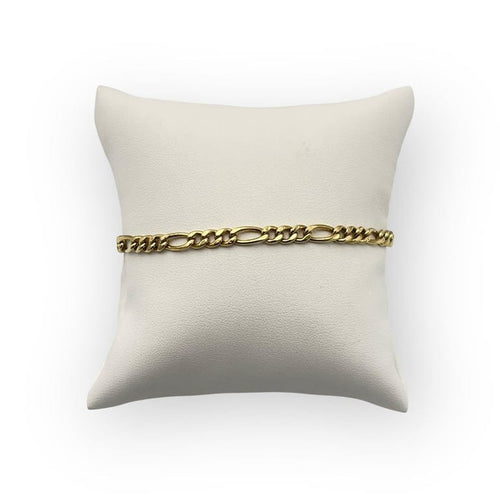 Bracelet Bracelet maille Figaro en or jaune 750 (18K) 58 Facettes 149066441