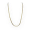 Collier Collier maille gourmette torsadée limée en or jaune 750, 58 cm 58 Facettes 149066451