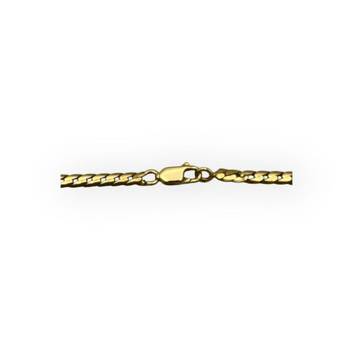 Collier Collier maille gourmette torsadée limée en or jaune 750, 58 cm 58 Facettes 149066451