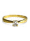 Bague 53.5 Solitaire - Bague en or jaune 18K et diamant 0,18 ct 58 Facettes 1522