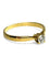 Bague 53.5 Solitaire - Bague en or jaune 18K et diamant 0,18 ct 58 Facettes 1522