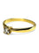 Bague 53.5 Solitaire - Bague en or jaune 18K et diamant 0,18 ct 58 Facettes 1522
