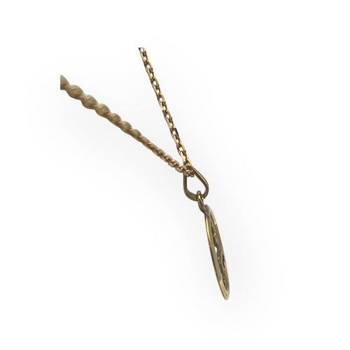 Pendentif Augis - Pendentif médaille d’amour en or jaune 18K avec diamant et rubis 58 Facettes 149066430