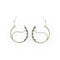 Boucles d'oreilles Créoles - Boucles d'oreilles en or jaune 18K et topazes bleues 58 Facettes 149064377