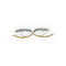 Boucles d'oreilles Créoles - Boucles d'oreilles en or jaune 18K et topazes bleues 58 Facettes 149064377