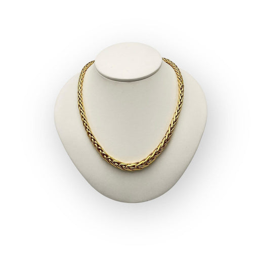 Collier Collier maille palmier en or jaune 750 (18K) 58 Facettes 149066313