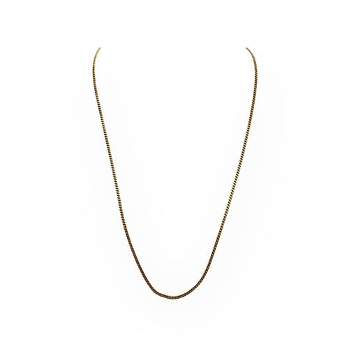 Collier Chaîne maille gourmette en or jaune 18K 59 cm 58 Facettes 149066128