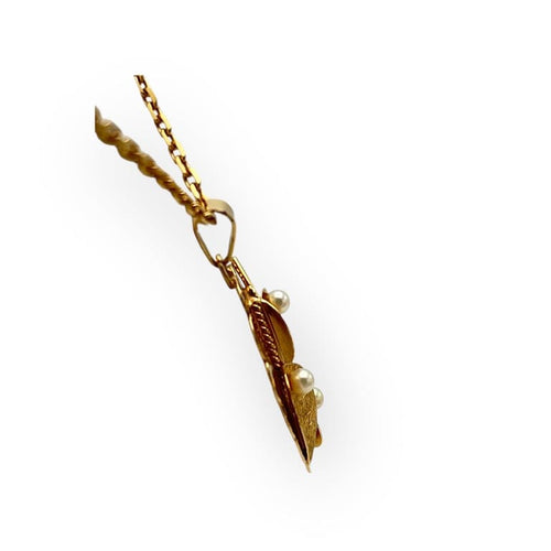 Pendentif Pendentif en or jaune 750/1000 avec perle de culture 58 Facettes 149066048