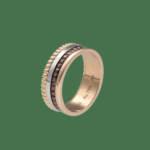 Bague 53 Bague Boucheron Quatre Small – Or 18k – Taille 53 – Vers 2010 – Boîte d’Origine 58 Facettes FB11391