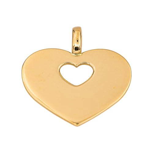 Pendentif Poiray Pendentif Cœur  Or jaune 58 Facettes 5054728RV