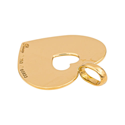 Pendentif Poiray Pendentif Cœur  Or jaune 58 Facettes 5054728RV