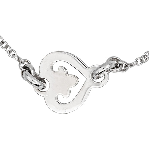Bracelet O. J. Perrin Cœur Légendes - Bracelet en or blanc 18 carats 58 Facettes 5058419CN