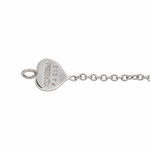 Bracelet O. J. Perrin Cœur Légendes - Bracelet en or blanc 18 carats 58 Facettes 5058419CN