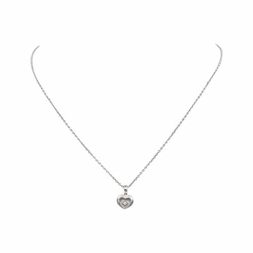 Collier Chopard Collier  Or blanc Diamant 58 Facettes 5114922CN