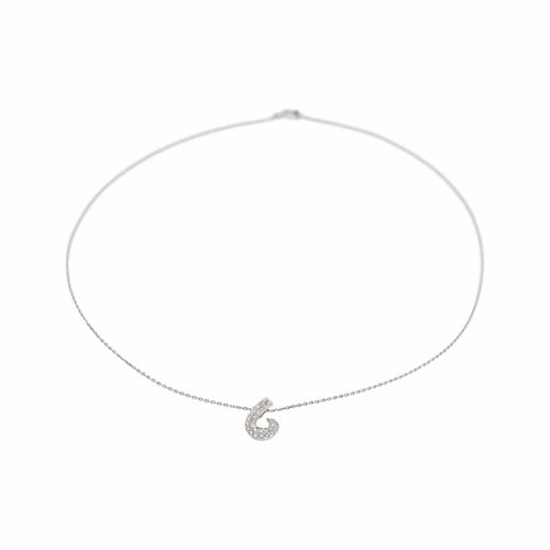 Collier Collier  Or blanc Diamant 58 Facettes 4878437CN