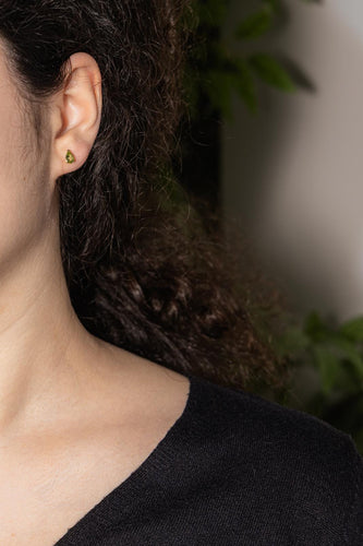Boucles d'oreilles Boucles d'oreilles Puces Or jaune Péridot 58 Facettes 5276264RV