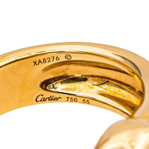 Bague 55 Cartier Bague Panthère Or jaune Tsavorite, Onyx 58 Facettes 5422031RV