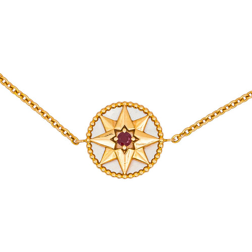 Bracelet Dior Bracelet Rose des vents Or jaune Rubis, Nacre 58 Facettes 5422034RV