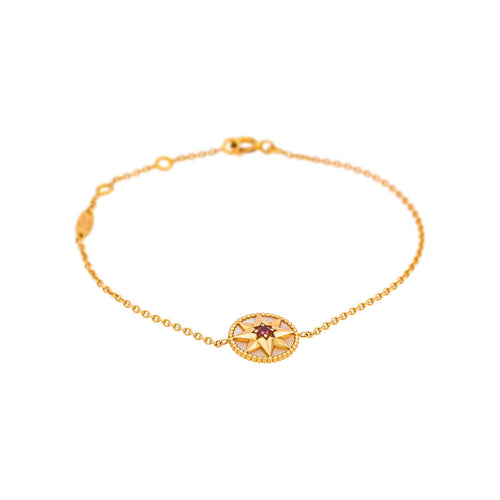 Bracelet Dior Bracelet Rose des vents Or jaune Rubis, Nacre 58 Facettes 5422034RV