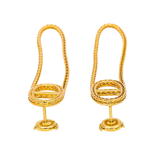 Boucles d'oreilles Hermès Boucles d'oreilles Pendantes Chaîne d'ancre Or jaune 58 Facettes 5422118RV