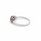Bague 50 Bague vintage en or blanc 18k avec tourmaline ovale et péridots 58 Facettes 50346