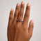Bague 50 Bague vintage en or blanc 18k avec tourmaline ovale et péridots 58 Facettes 50346