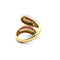 Bague 52 Bague en or jaune 750 avec diamants et rubis 58 Facettes 50091